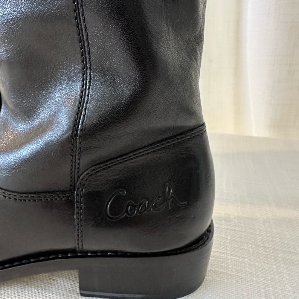 Coach Leather Joele Boots Size 8 - Picture 4 of 8